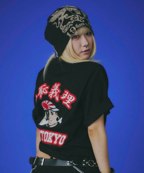 GALFY(ガルフィー)の「GALFY-仏恥義理Tee(Tシャツ/カットソー・メンズ・ブルー/ブラック/ホワイト・L/XL)」の3枚目の写真