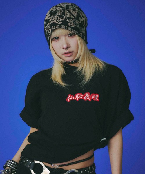 GALFY(ガルフィー)の「GALFY-仏恥義理Tee(Tシャツ/カットソー・メンズ・ブルー/ブラック/ホワイト・L/XL)」の21枚目の写真