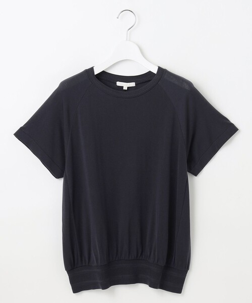 自由区(ジユウク)の「ドレーピーラグランスリーブ ニットソー(Tシャツ/カットソー・レディース・サックスブルー系/ライトグリーン系/ネイビー系/アイボリー系・38)」の15枚目の写真