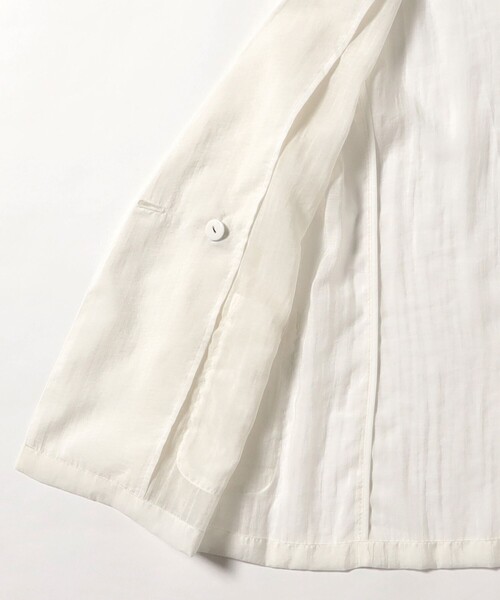 B:MING by BEAMS（ビーミングバイビームス）の「【手洗いOK】シアー テーラード ジャケット（S～M）（テーラードジャケット・レディース・カーキ/ブラック/オフホワイト・MEDIUM/SMALL）」の9枚目の写真