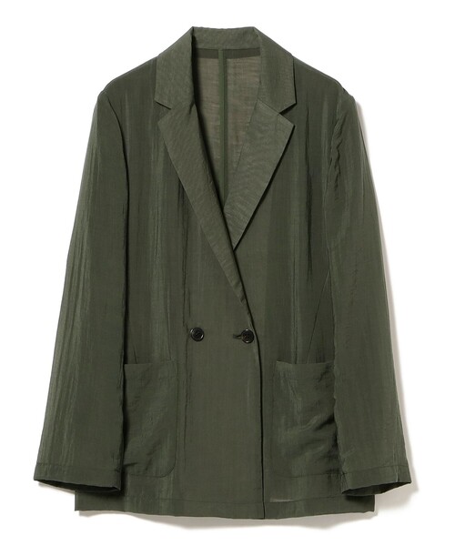 B:MING by BEAMS（ビーミングバイビームス）の「【手洗いOK】シアー テーラード ジャケット（S～M）（テーラードジャケット・レディース・カーキ/ブラック/オフホワイト・MEDIUM/SMALL）」の16枚目の写真