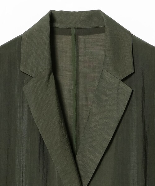B:MING by BEAMS（ビーミングバイビームス）の「【手洗いOK】シアー テーラード ジャケット（S～M）（テーラードジャケット・レディース・カーキ/ブラック/オフホワイト・MEDIUM/SMALL）」の17枚目の写真