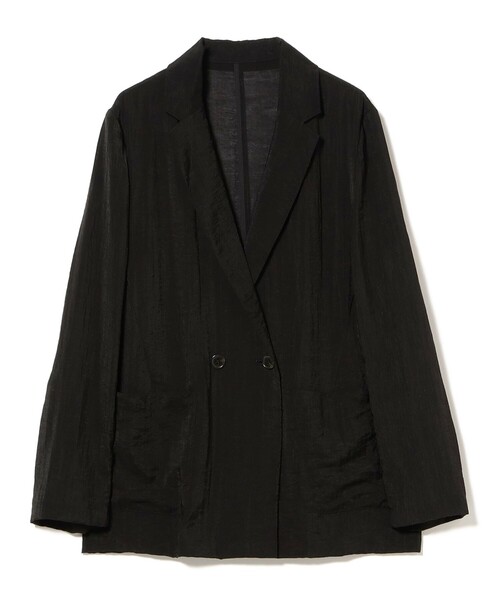 B:MING by BEAMS(ビーミングバイビームス)の「【手洗いOK】シアー テーラード ジャケット(S~M)(テーラードジャケット・レディース・カーキ/ブラック/オフホワイト・MEDIUM/SMALL)」の4枚目の写真