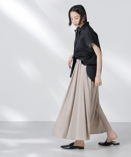 NANO universe（ナノユニバース）の「バンドカラーノースリーブシャツ（シャツ/ブラウス・レディース・ブルー/ブラック/ホワイト・FREE）」の16枚目の写真