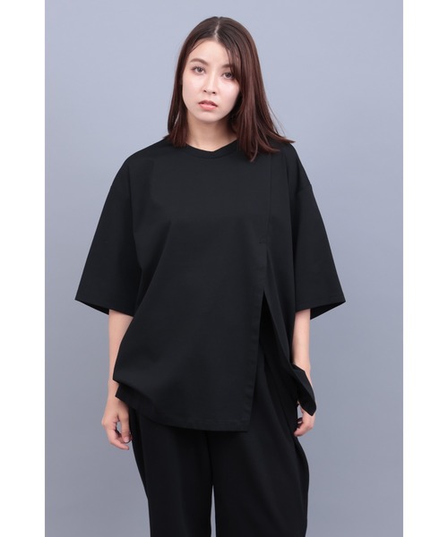R by TORNADO MART∴フェイクツーピースルーズTシャツ