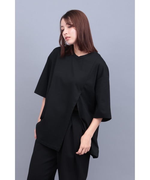 R by TORNADO MART∴フェイクツーピースルーズTシャツ