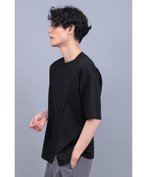 R by TORNADO MART∴フェイクツーピースルーズTシャツ
