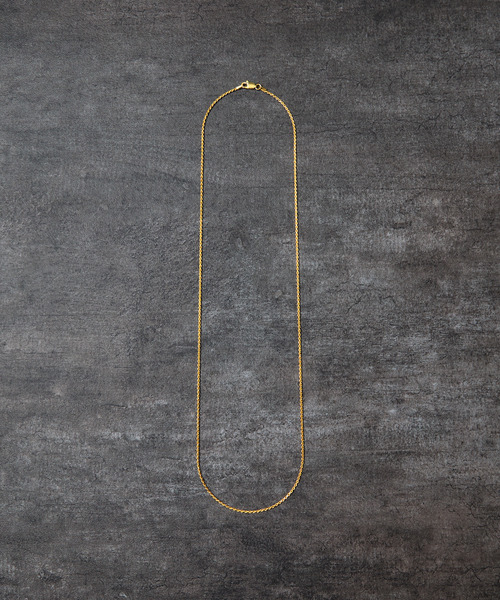THEFT(セフト)の「THEFT セフト / K18GP ROPE CHAIN NECKLACE シルバー925ロープチェーンネックレス 60cm 18金コーティング(ネックレス・メンズ・ゴールド・60cm)」の5枚目の写真