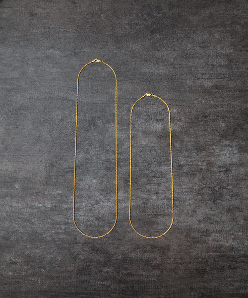 THEFT(セフト)の「THEFT セフト / K18GP ROPE CHAIN NECKLACE シルバー925ロープチェーンネックレス 60cm 18金コーティング(ネックレス・メンズ・ゴールド・60cm)」の12枚目の写真