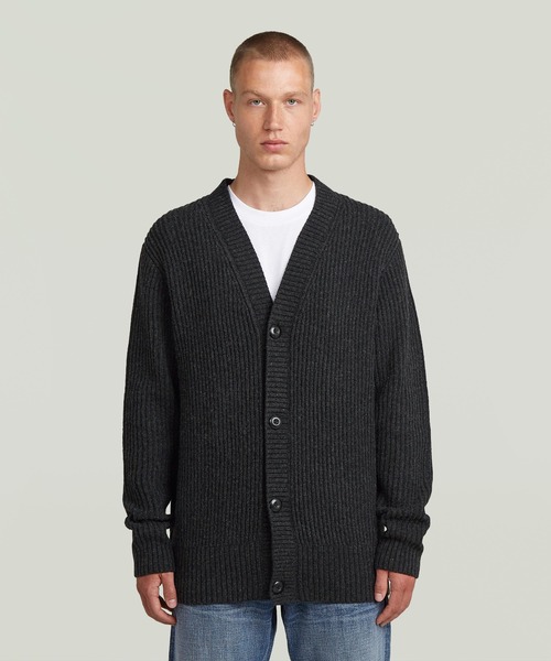 ESSENTIAL CARDIGAN KNIT/ベーシックデザインオーバーサイズニットセーターカーディガン