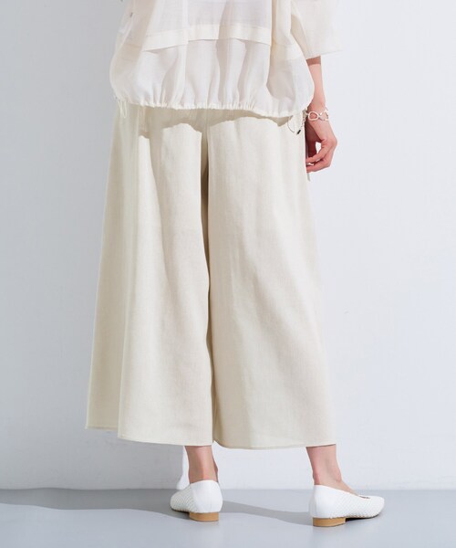 INDIVI(インディヴィ)の「【洗える/清涼感◎】ワイドフレアパンツ/スカーチョ(その他パンツ・レディース・ブラック/ナチュラル/ライトグレー・40/38/36/03/05/15 /13)」の14枚目の写真
