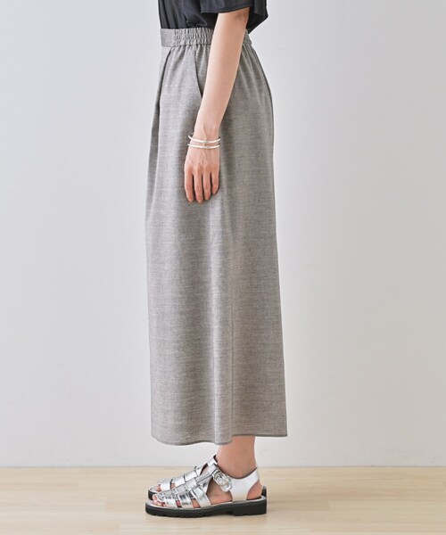 INDIVI(インディヴィ)の「【洗える/清涼感◎】ワイドフレアパンツ/スカーチョ(その他パンツ・レディース・ブラック/ナチュラル/ライトグレー・40/38/36/03/05/15 /13)」の18枚目の写真