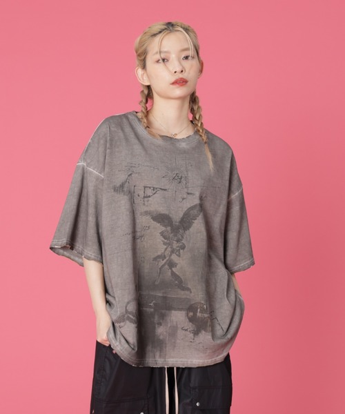 DANKE SCHON(ダンケシェーン)の「DankeSchon/ダンケシェーン/BURN SST PRAY(Tシャツ/カットソー・レディース・ベージュ・M/L)」の10枚目の写真