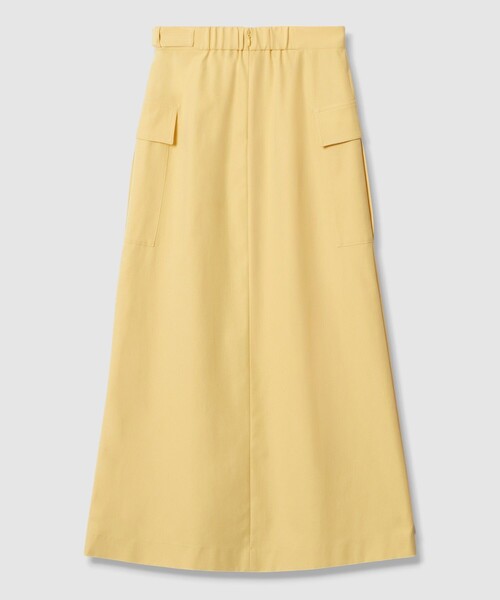 allureville(アルアバイル)の「ツイルストレッチサファリスカート(スカート・レディース・イエロー/ネイビー・1/2)」の14枚目の写真