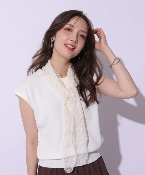 Apuweiser-riche スカーフ付ボーダーニット Apuweiser-riche スカーフ付ボーダーニット - メルカリ