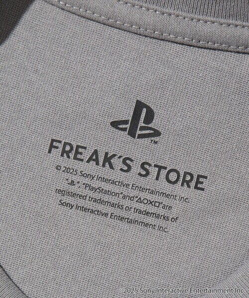 FREAK'S STORE（フリークスストア）の「PlayStation Shapes Logo TEE / プレイステーション シェイプスロゴ プリントTシャツ（Tシャツ/カットソー・メンズ・ホワイト/グレー/チャコールグレー・MEDIUM/LARGE）」の6枚目の写真