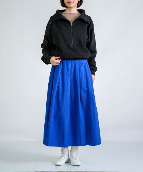 ALWEL（オルウエル）の「[ALWEL] FLEECE HIGH NECK PO / フリース ハイネックプルオーバー（ニット/セーター・レディース・モカ/ブラック/チャコールグレー・FREE）」の11枚目の写真