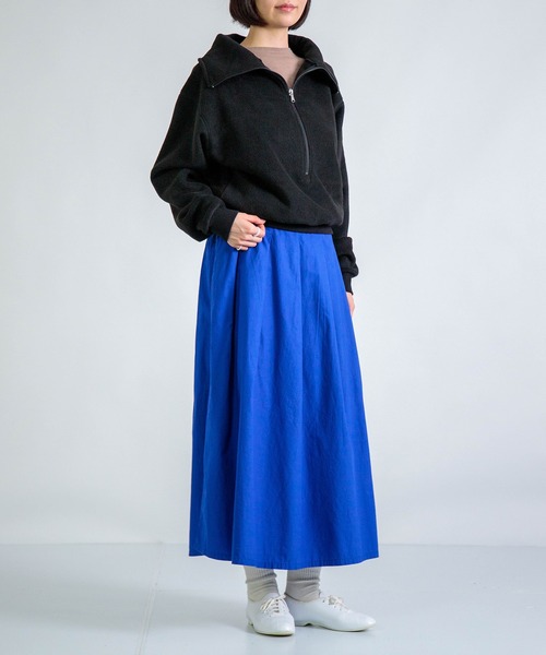 ALWEL（オルウエル）の「[ALWEL] FLEECE HIGH NECK PO / フリース ハイネックプルオーバー（ニット/セーター・レディース・モカ/ブラック/チャコールグレー・FREE）」の12枚目の写真