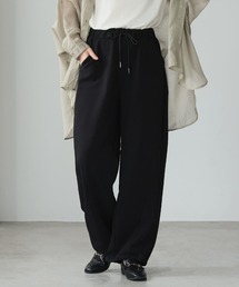 【裾が絞れるドロスト付き】バレルレッグパンツ
