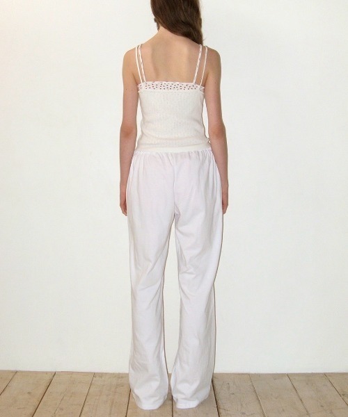 CRANK(クランク)の「【CRANK】LAYERED CAMISOLE / 【クランク】レイヤードキャミソール(キャミソール・レディース・杢グレー/ホワイト×レッド・ONE SIZE)」の19枚目の写真