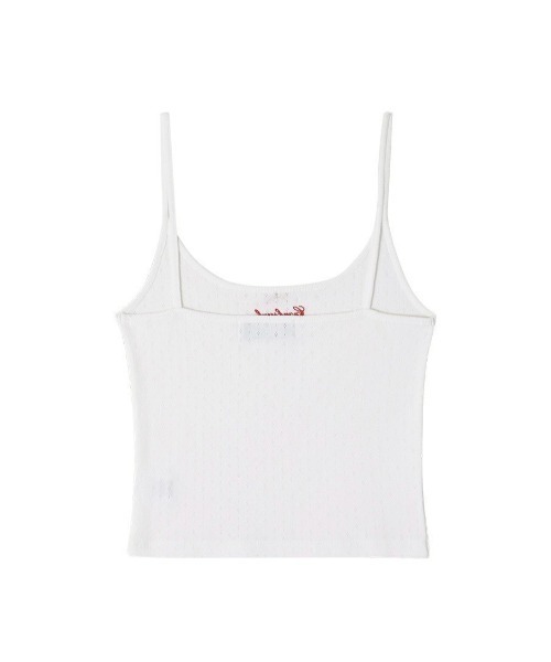 CRANK(クランク)の「【CRANK】LAYERED CAMISOLE / 【クランク】レイヤードキャミソール(キャミソール・レディース・杢グレー/ホワイト×レッド・ONE SIZE)」の17枚目の写真