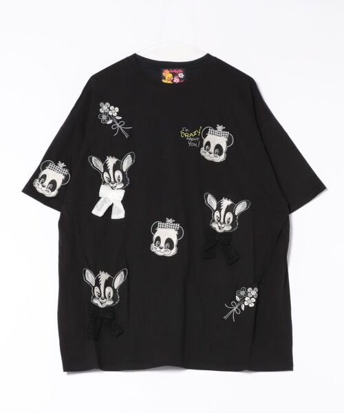 tシャツ Ribbon いっぱい Big T レディース Ribbon いっぱい Big T（Tシャツ/カットソー）｜KawaeKayo