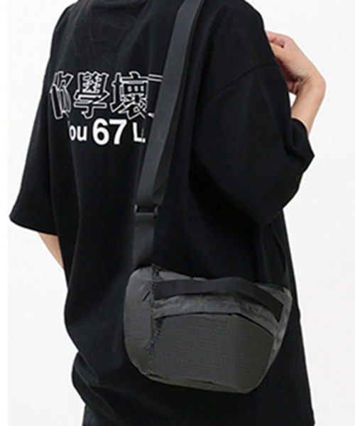 STYLEBLOCK（スタイルブロック）の「ナイロンショルダーバッグ（ショルダーバッグ・レディース・ブルー/グレー/ブラック/ネイビー/イエロー/グリーン・FREE）」の3枚目の写真