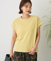 カットクレープクルーネックTee