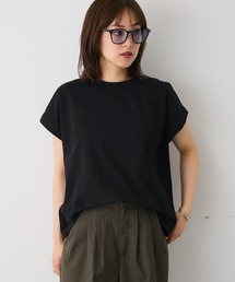 カットクレープクルーネックTee