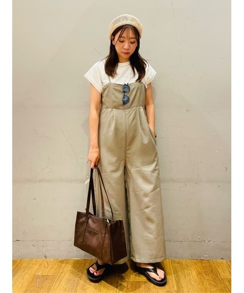 CRAFT STANDARD BOUTIQUE(クラフトスタンダードブティック)の「カットクレープクルーネックTee(Tシャツ/カットソー・レディース・ホワイト/ブラウン/イエロー/オレンジ/ブラック/パープル・FREE)」の10枚目の写真