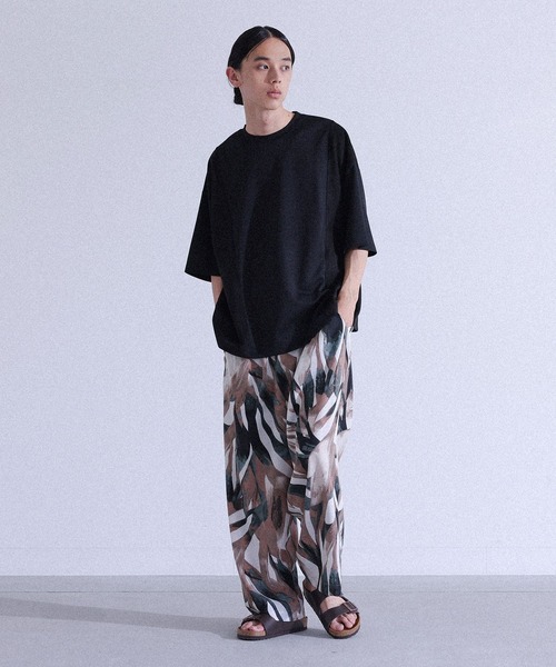 MDR(エムディアール)の「フェイクスエード切替半袖Tシャツ(Tシャツ/カットソー・メンズ・グレー/ブラック・L/M)」の7枚目の写真