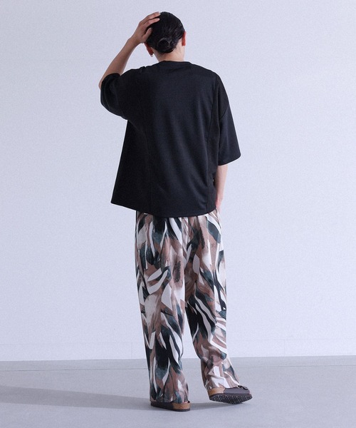 MDR(エムディアール)の「フェイクスエード切替半袖Tシャツ(Tシャツ/カットソー・メンズ・グレー/ブラック・L/M)」の8枚目の写真