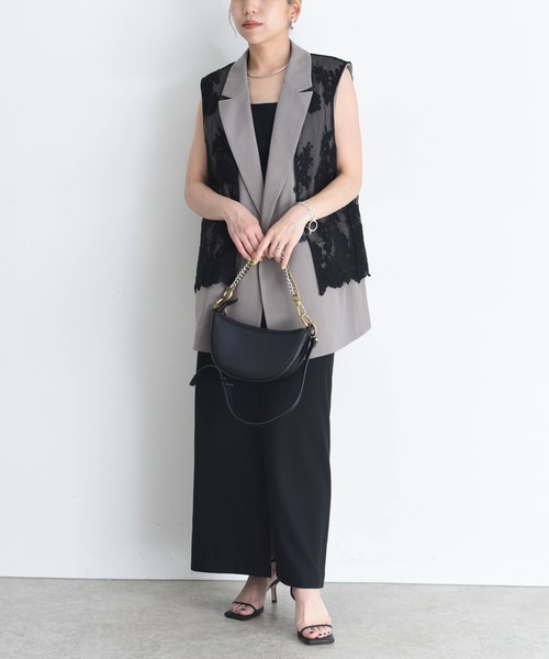 【美品】machatt ラムファージレ　グレー　ボリューム感◎　ポケット　グレー trim_fce_item669c8350dfbb1.jpg