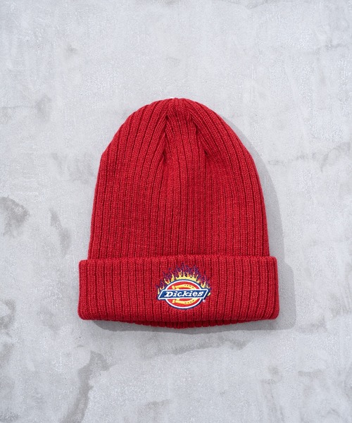 Dickies(ディッキーズ)の「【Dickies】DK EX FIRE LOGO KNIT WATCH/シンプル/ロゴ/ニット帽/帽子/ワッチキャップ/ディッキーズ(ニットキャップ/ビーニー・メンズ・ブラック/レッド/グレー/ブラウン/ネイビー・FREE)」の5枚目の写真