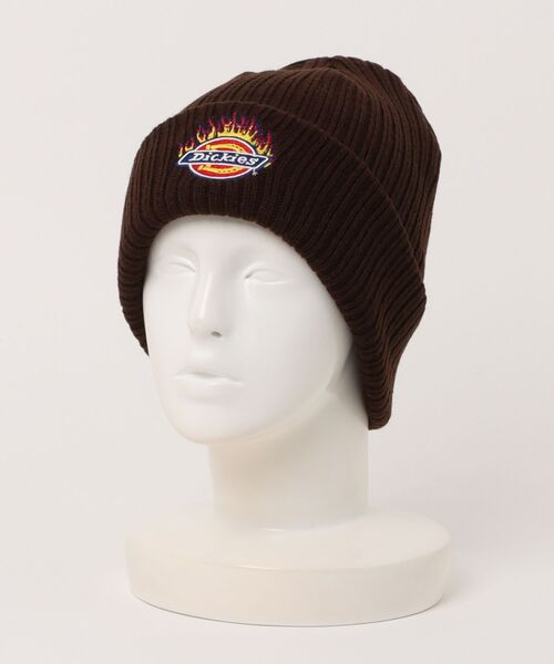 Dickies(ディッキーズ)の「【Dickies】DK EX FIRE LOGO KNIT WATCH/シンプル/ロゴ/ニット帽/帽子/ワッチキャップ/ディッキーズ(ニットキャップ/ビーニー・メンズ・ブラック/レッド/グレー/ブラウン/ネイビー・FREE)」の7枚目の写真