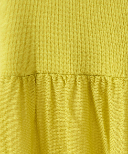 DESIGNWORKS（デザインワークス）の「ティアードロングワンピース（ワンピース・レディース・ライム/ネイビー・38）」の14枚目の写真