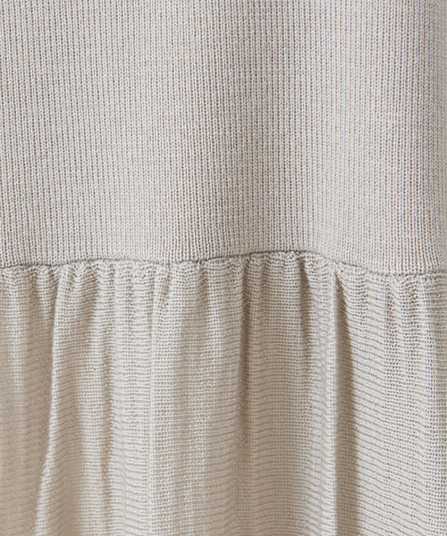 DESIGNWORKS（デザインワークス）の「ティアードロングワンピース（ワンピース・レディース・ライム/ネイビー・38）」の15枚目の写真