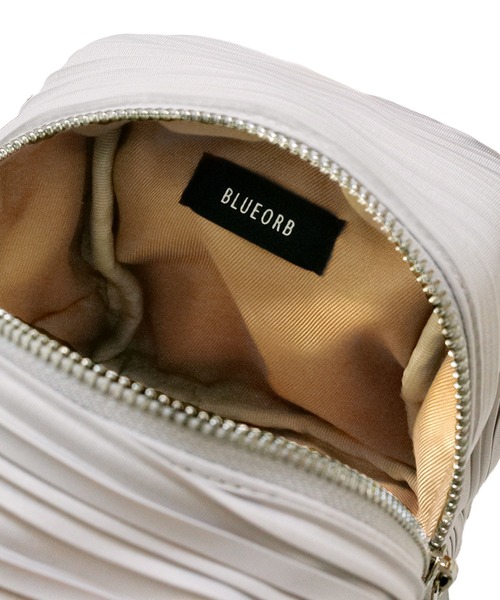 BLUEORB(ブルーオーブ)の「Cube Bag プリーツバッグ(ハンドバッグ・レディース・ベージュ/ライトグレー/ワインレッド・ONESIZE)」の6枚目の写真