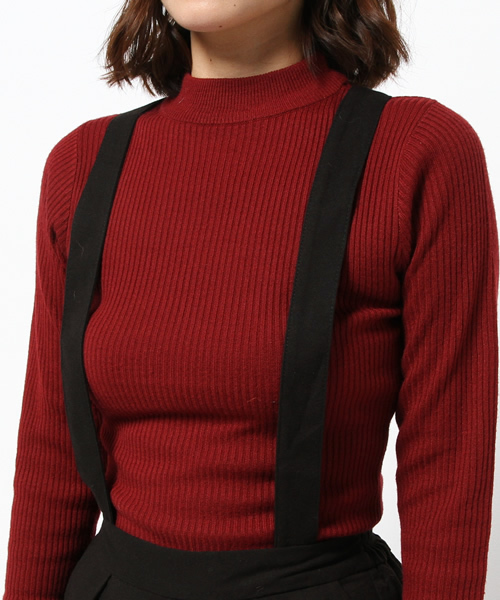 VENCEEXCHANGE（ヴァンスエクスチェンジ）の「TRストレッチサス付ワイドパンツ       （その他パンツ・レディース・ブラック/グレー・MEDIUM/SMALL）」の6枚目の写真