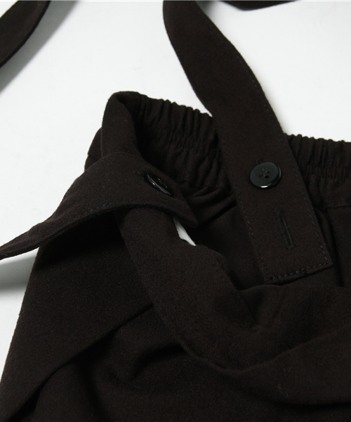 VENCEEXCHANGE（ヴァンスエクスチェンジ）の「TRストレッチサス付ワイドパンツ       （その他パンツ・レディース・ブラック/グレー・MEDIUM/SMALL）」の9枚目の写真