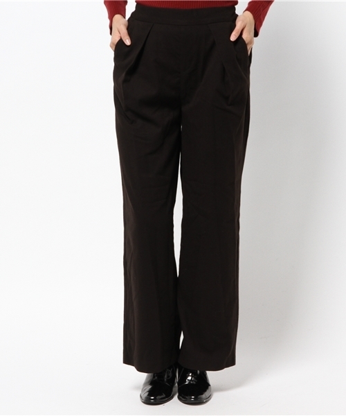 VENCEEXCHANGE（ヴァンスエクスチェンジ）の「TRストレッチサス付ワイドパンツ       （その他パンツ・レディース・ブラック/グレー・MEDIUM/SMALL）」の11枚目の写真