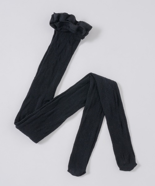 GIUNON（ジウノン）の「flower leaf lace tights / フラワーリーフレースタイツ（タイツ/ストッキング・レディース・ブラック/ホワイト・FREE）」の9枚目の写真