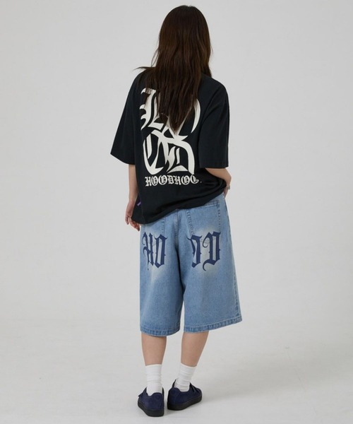 UNISEX】HOODHOOD／Alien Hands ショートパンツ（デニムパンツ