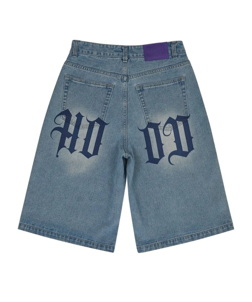 HOODHOOD(フッドフッド)の「【UNISEX】HOODHOOD/Alien Hands ショートパンツ(デニムパンツ・レディース・ブルー・MEDIUM/LARGE/X-LARGE)」の11枚目の写真