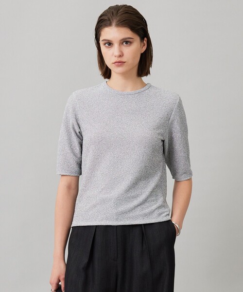 ICB(アイシービー)の「シャイニーラメジャガード カットソー(Tシャツ/カットソー・レディース・ブラック系/シルバー系・SMALL/MEDIUM/X-SMALL)」の2枚目の写真