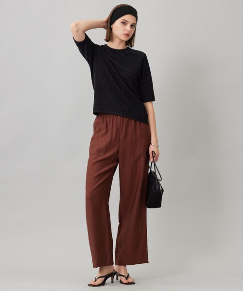 ICB(アイシービー)の「シャイニーラメジャガード カットソー(Tシャツ/カットソー・レディース・ブラック系/シルバー系・SMALL/MEDIUM/X-SMALL)」の6枚目の写真
