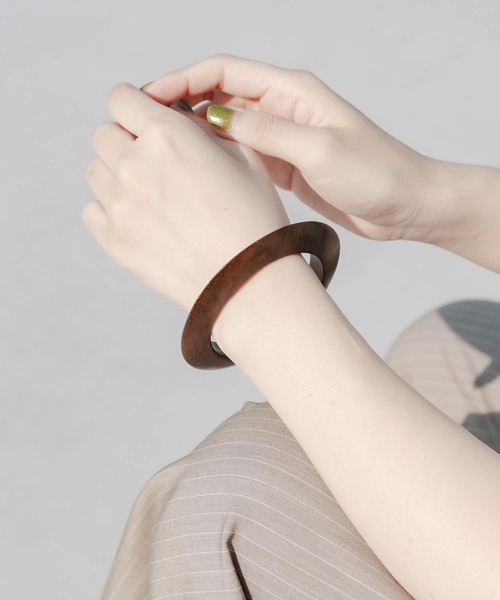 セール】ウッドポインテッドバングル（バングル/リストバンド