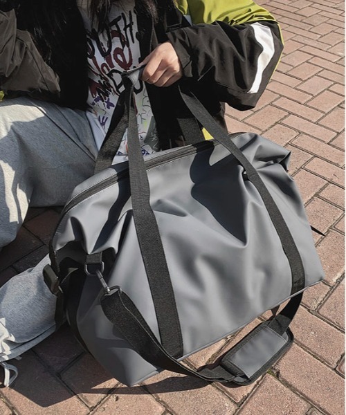 SHEPP(シープ)の「【大容量/A4対応】トラベル ビッグボストン ショルダーバッグ(ショルダーバッグ・レディース・グレー/ブラック/カーキ・F)」の16枚目の写真