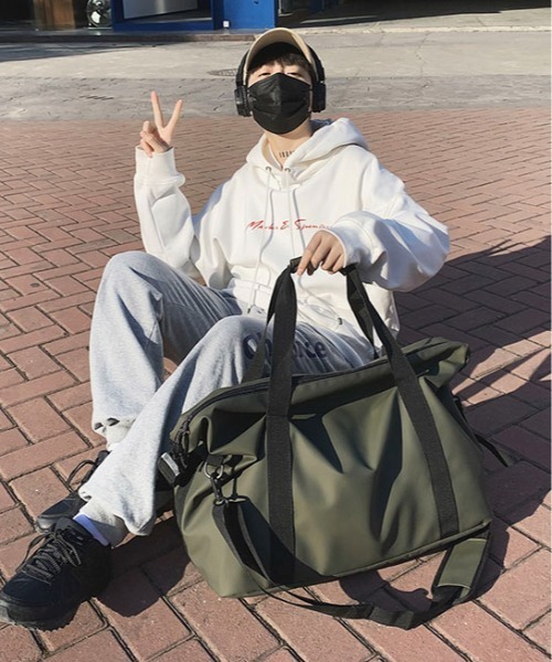 SHEPP(シープ)の「【大容量/A4対応】トラベル ビッグボストン ショルダーバッグ(ショルダーバッグ・レディース・グレー/ブラック/カーキ・F)」の14枚目の写真