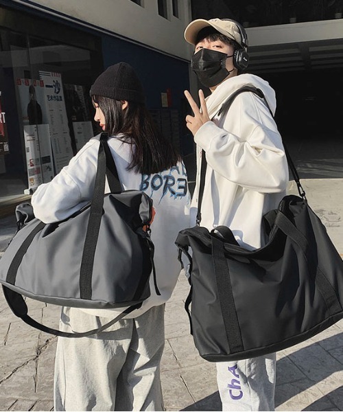 SHEPP(シープ)の「【大容量/A4対応】トラベル ビッグボストン ショルダーバッグ(ショルダーバッグ・レディース・グレー/ブラック/カーキ・F)」の21枚目の写真